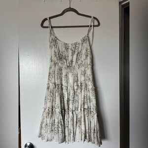 Blu Pepper Green Floral Midi Dress